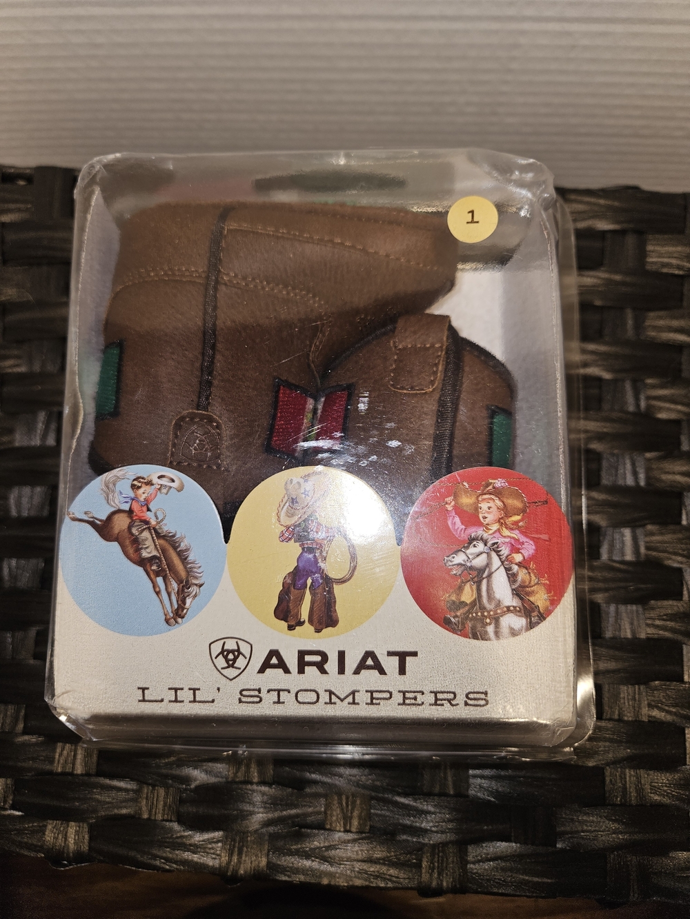 Ariat Kids Brown and Green Lil' Stompers Boots